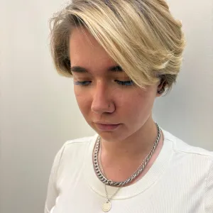 Trendy women’s haircuts, Short expressive styles, Medium and long layered cuts, All types of bangs (curtain, blunt, textured), After-cut care recommendations